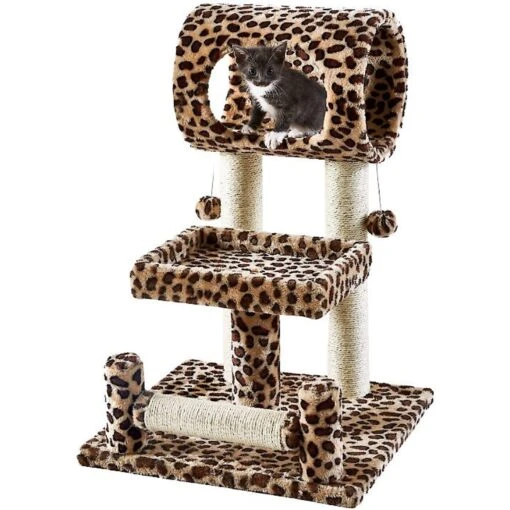 Frisco 28-in Faux Fur Cat Tree -Frisco Shop 105072 MAIN. AC SS1800 V1584451056