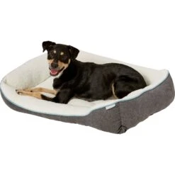 Frisco Sherpa Rectangular Bolster Dog Bed 9 Frisco Sherpa Rectangular Bolster Dog Bed -Frisco Shop 129483 PT4. AC SS1800 V1578442390