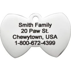 Frisco Stainless Steel Personalized Dog & Cat ID Tag, Bow Tie -Frisco Shop 152997 PT3. AC SS1800 V1548964672