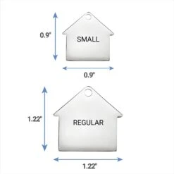 Frisco Stainless Steel Personalized Dog ID Tag, Dog House -Frisco Shop 153000 PT6. AC SS1800 V1541090216