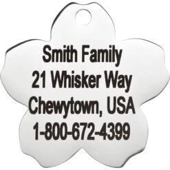 Frisco Stainless Steel Personalized Dog & Cat ID Tag, Flower 10 Frisco Stainless Steel Personalized Dog & Cat ID Tag, Flower -Frisco Shop 153002 PT3. AC SS1800 V1548964703
