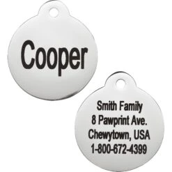Frisco Personalized Dog & Cat Tag, Round