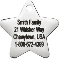 Frisco Stainless Steel Personalized Dog & Cat ID Tag, Star 10 Frisco Stainless Steel Personalized Dog & Cat ID Tag, Star -Frisco Shop 153017 PT3. AC SS1800 V1548964858