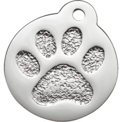 Frisco Stainless Steel Personalized Dog & Cat ID Tag, Paw Print -Frisco Shop 153057 PT2. AC SS1800 V1548964914
