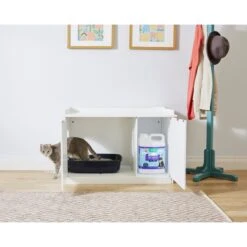 Frisco Decorative Bench Cat Litter Box Cover -Frisco Shop 156788 PT5. AC SS1800 V1570480032