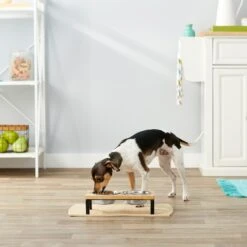 Frisco Wood Elevated Stainless Steel Double Diner Dog & Cat Bowl -Frisco Shop 161144 PT3. AC SS1800 V1561641426