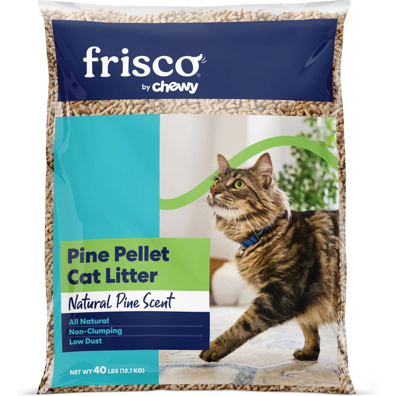 Frisco Pine Pellet Unscented Non-Clumping Wood Cat Litter 1 Frisco Pine Pellet Unscented Non-Clumping Wood Cat Litter