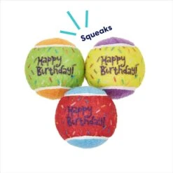 Frisco Birthday Fetch Squeaky Tennis Ball Dog Toy 9 Frisco Birthday Fetch Squeaky Tennis Ball Dog Toy -Frisco Shop 162914 PT2. AC SS1800 V1692020013