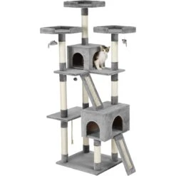 Frisco 72-in Faux Fur Cat Tree & Condo -Frisco Shop 163744 PT5. AC SS1800 V1584453168