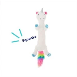 Frisco Unicorn Skinny Plush Squeaky Dog Toy -Frisco Shop 174713 PT2. AC SS1800 V1695670691