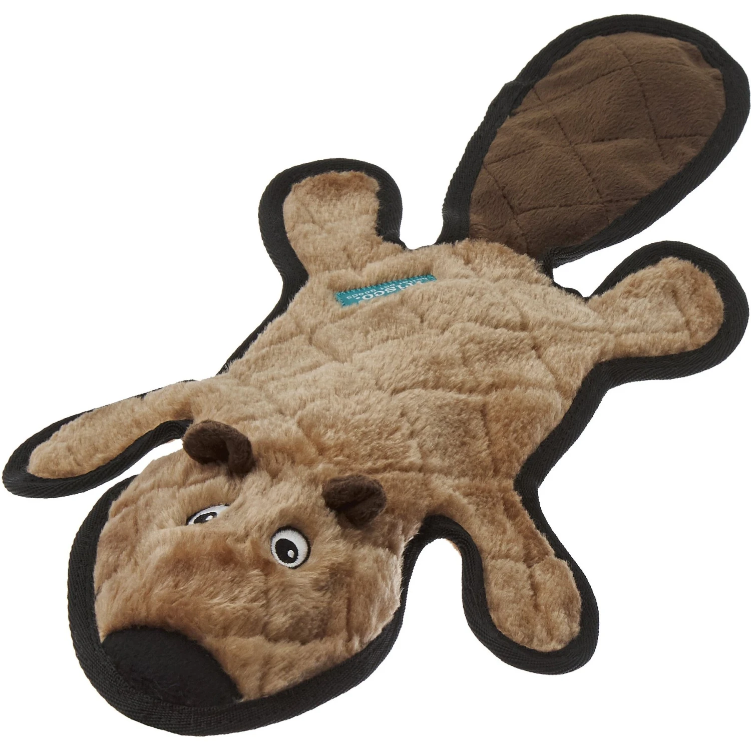 Frisco Beaver Stuffing-Free Flat Plush Squeaky Dog Toy 1 Frisco Beaver Stuffing-Free Flat Plush Squeaky Dog Toy