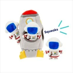 Frisco Rocket Ship Hide & Seek Puzzle Plush Squeaky Dog Toy -Frisco Shop 174753 PT3. AC SS1800 V1695670718