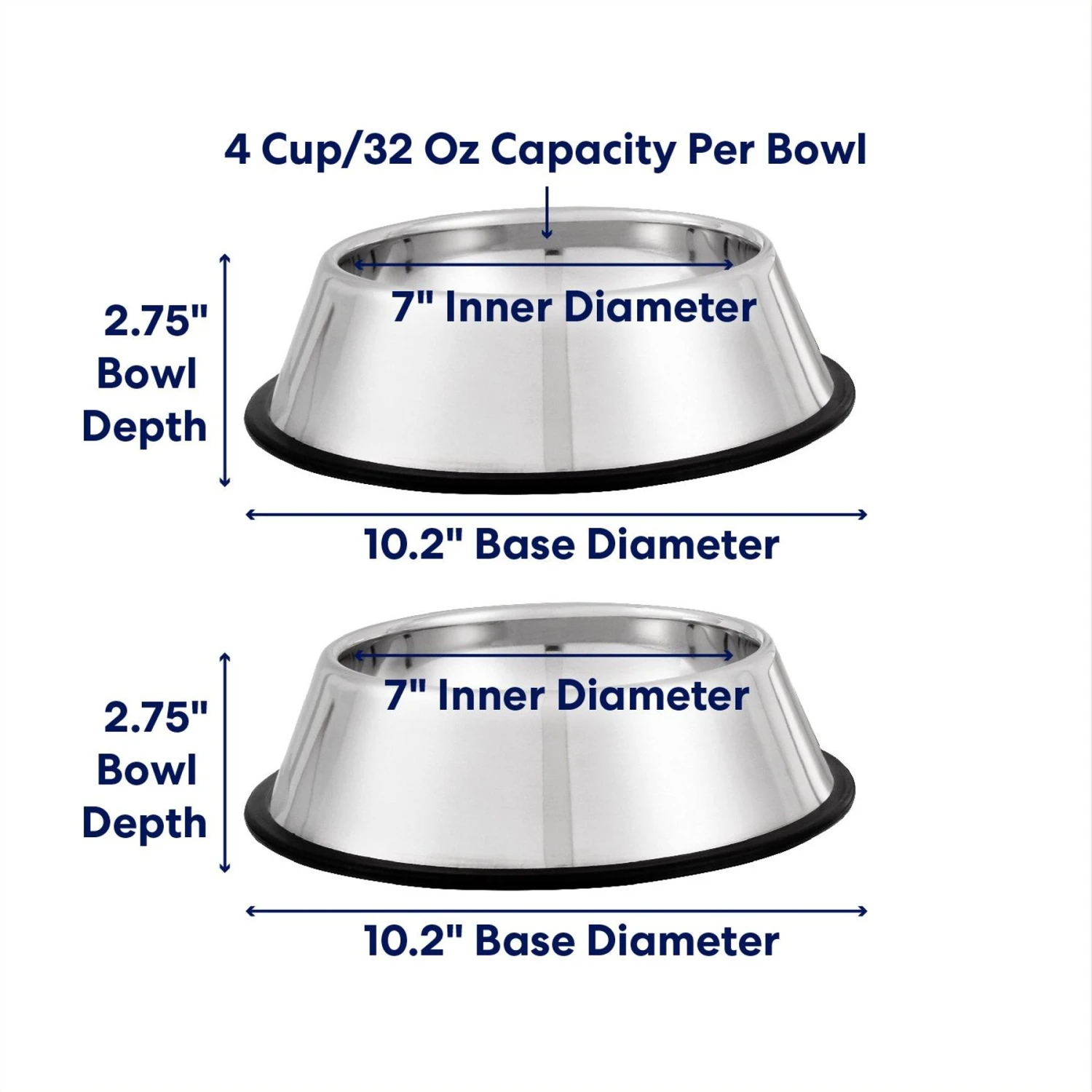 Frisco Stainless Steel Bowl 2 Frisco Stainless Steel Bowl - Image 2