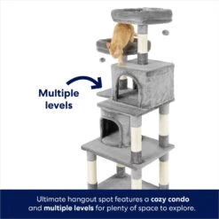Frisco 61-in Faux Fur Cat Tree & Condo 9 Frisco 61-in Faux Fur Cat Tree & Condo -Frisco Shop 180395 PT3. AC SS1800 V1667227420