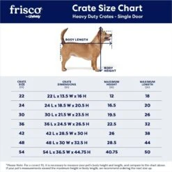 Frisco Heavy Duty Single Door Wire Dog Crate -Frisco Shop 210677 PT2. AC SS1800 V1667859376