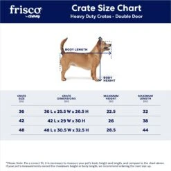 Frisco Heavy Duty Fold & Carry Double Door Collapsible Wire Dog Crate & Mat Kit -Frisco Shop 212618 PT2. AC SS1800 V1667229328