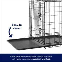 Frisco Heavy Duty Fold & Carry Double Door Collapsible Wire Dog Crate & Mat Kit -Frisco Shop 212618 PT4. AC SS1800 V1667227171
