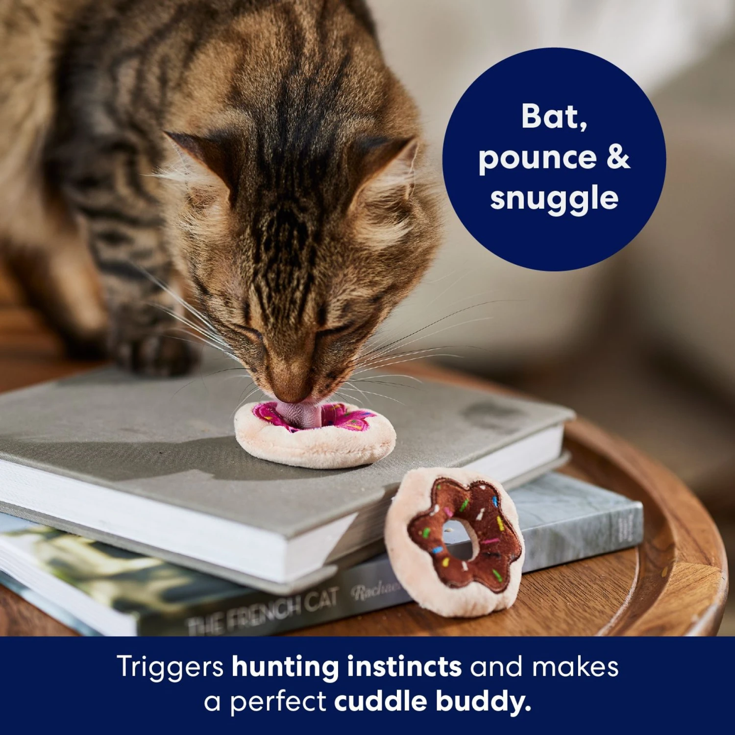 Frisco Donut Plush Cat Toy With Catnip 4 Frisco Donut Plush Cat Toy With Catnip - Image 4