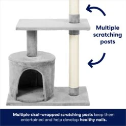 Frisco 38-in Cat Tree With Condo, Top Perch & Toy -Frisco Shop 214377 PT3. AC SS1800 V1667227088