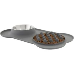 Frisco Silicone Slow Feeder Mat With Stainless Steel Bowl 9 Frisco Silicone Slow Feeder Mat With Stainless Steel Bowl -Frisco Shop 215983 PT2. AC SS1800 V1591020078