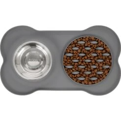 Frisco Silicone Slow Feeder Mat With Stainless Steel Bowl 11 Frisco Silicone Slow Feeder Mat With Stainless Steel Bowl -Frisco Shop 215983 PT4. AC SS1800 V1591020085
