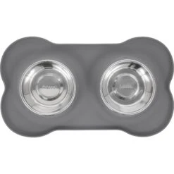 Frisco Silicone Stainless Steel Double Diner Dog & Cat Bowl 10 Frisco Silicone Stainless Steel Double Diner Dog & Cat Bowl -Frisco Shop 215990 PT3. AC SS1800 V1591020095
