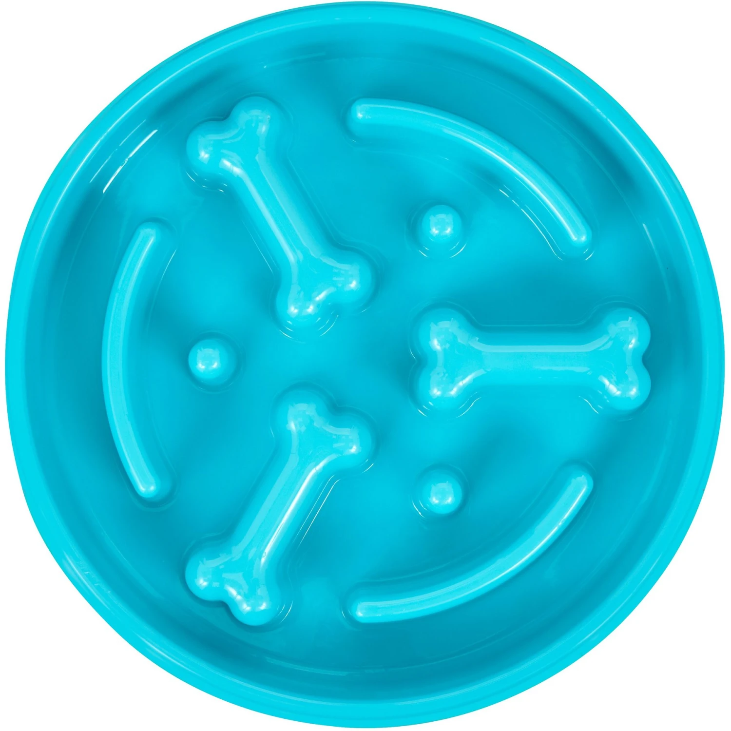 Frisco Bone Shaped Ridges Slow Feed Bowl 1 Frisco Bone Shaped Ridges Slow Feed Bowl