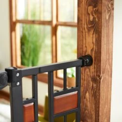 Frisco Wood Accents Extra Tall Auto-close Dog Gate -Frisco Shop 221968 PT3. AC SS1800 V1595282171