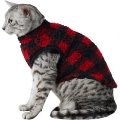 Frisco Ultra Lightweight Plaid Dog & Cat Fleece Vest -Frisco Shop 224280 PT2. AC SS1800 V1599496583