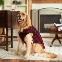 Frisco Ultra Lightweight Plaid Dog & Cat Fleece Vest -Frisco Shop 224280 PT7. AC SS1800 V1599566504
