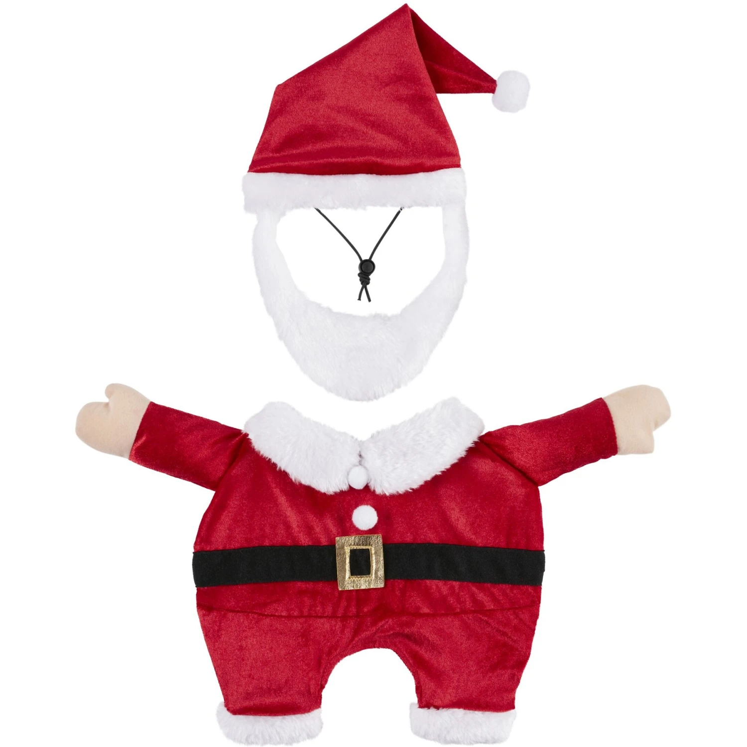 Frisco Front Walking Santa Dog & Cat Costume, 1 Count 4 Frisco Front Walking Santa Dog & Cat Costume, 1 Count - Image 4