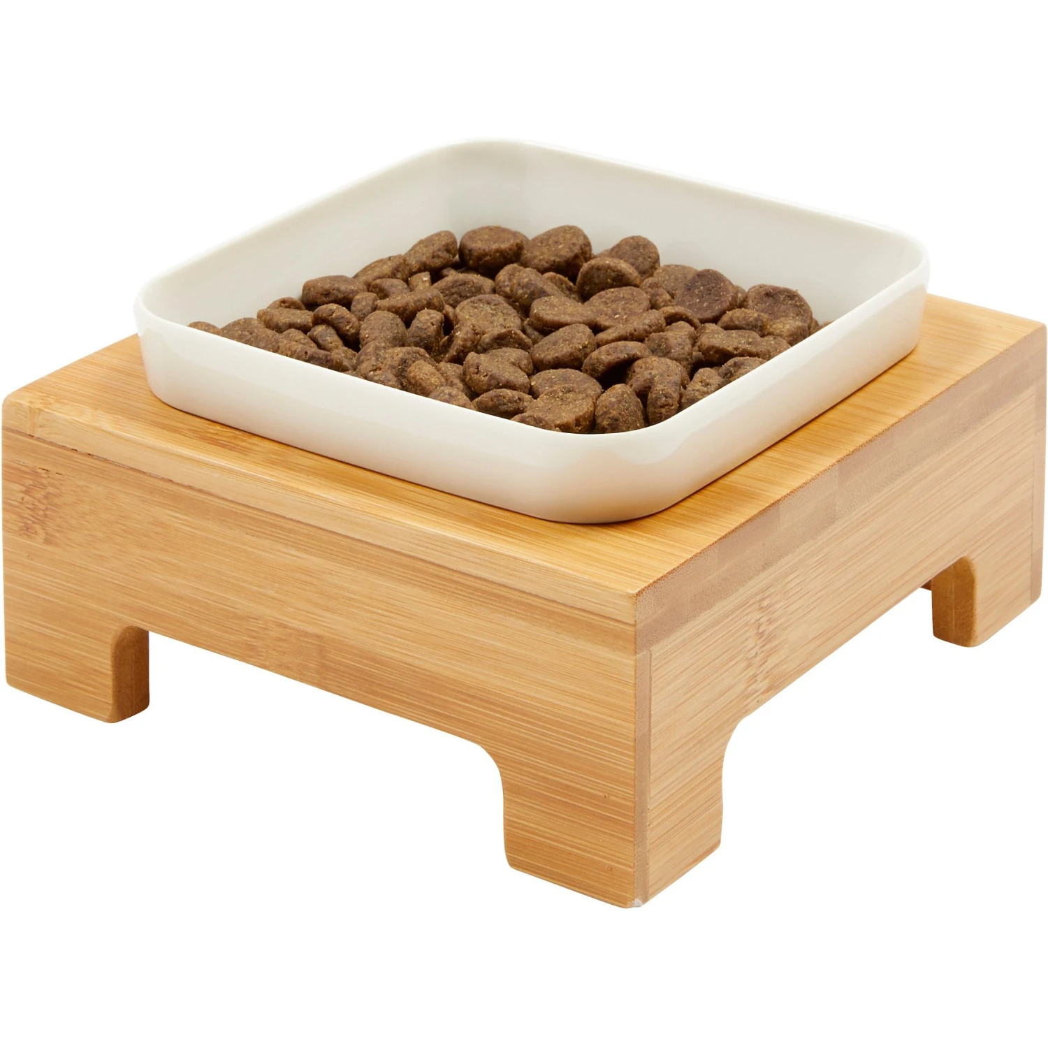Frisco Square Melamine Dog & Cat Bowl With Bamboo Stand 2 Frisco Square Melamine Dog & Cat Bowl With Bamboo Stand - Image 2