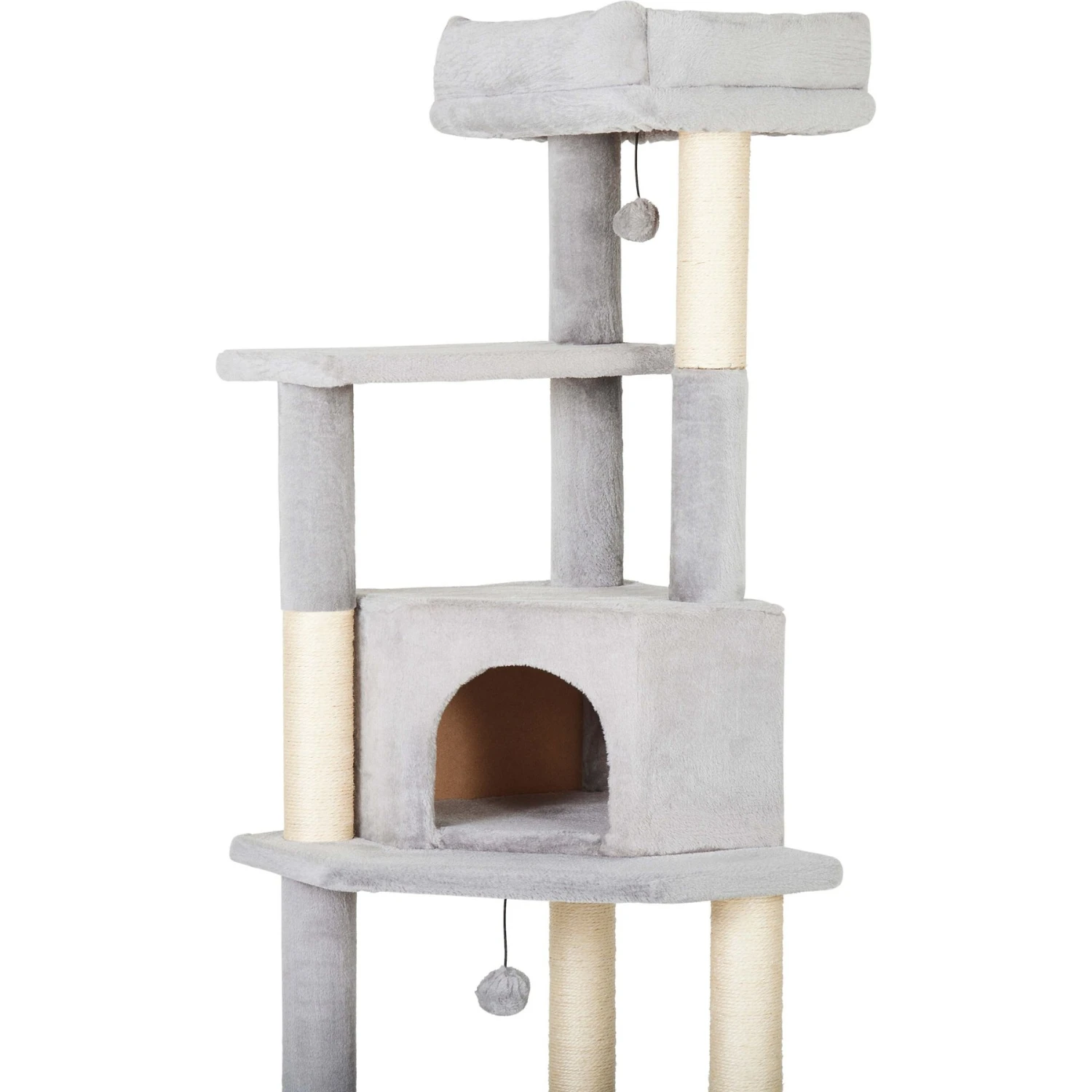 Frisco 80-in Faux Fur Cat Tree & Condo 5 Frisco 80-in Faux Fur Cat Tree & Condo - Image 5
