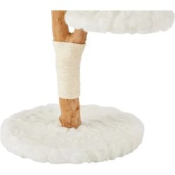 Frisco Natural Wood Modern Cat Tree With Toy, Ivory, Medium -Frisco Shop 236561 PT5. AC SS1800 V1615988825