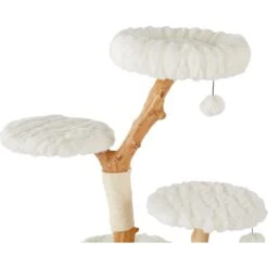 Frisco Natural Wood Modern Cat Tree With Toy, Ivory, Large 9 Frisco Natural Wood Modern Cat Tree With Toy, Ivory, Large -Frisco Shop 236563 PT3. AC SS1800 V1615987312