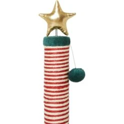 Frisco Holiday 29.5-in Candy Cane Sisal Cat Scratching Post With Toy -Frisco Shop 236565 PT4. AC SS1800 V1601331360