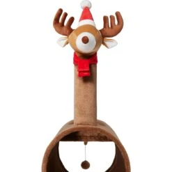 Frisco Holiday 52.3-in Reindeer Cat Scratching Post & Tunnel -Frisco Shop 236569 PT4. AC SS1800 V1601340995