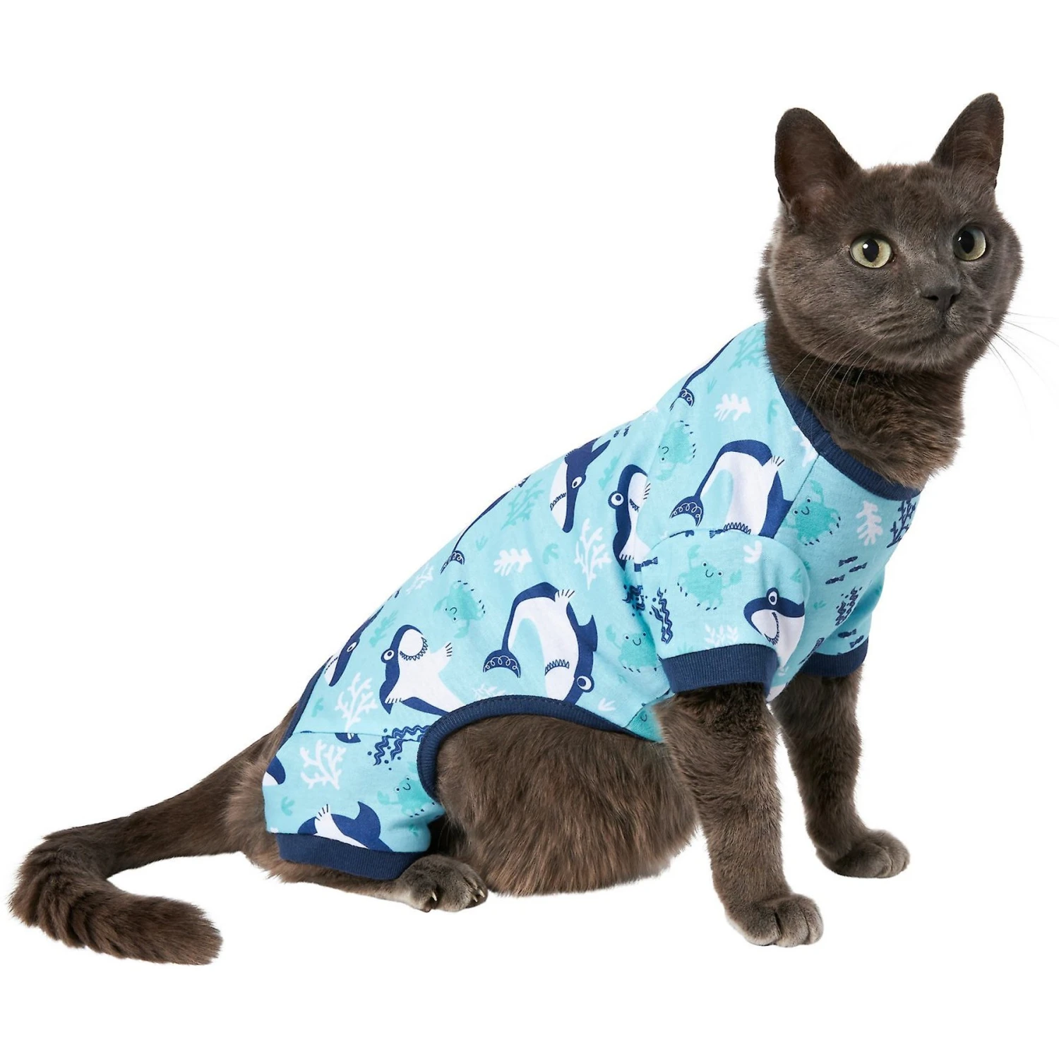 Frisco Happy Shark Dog & Cat Jersey PJs 3 Frisco Happy Shark Dog & Cat Jersey PJs - Image 3