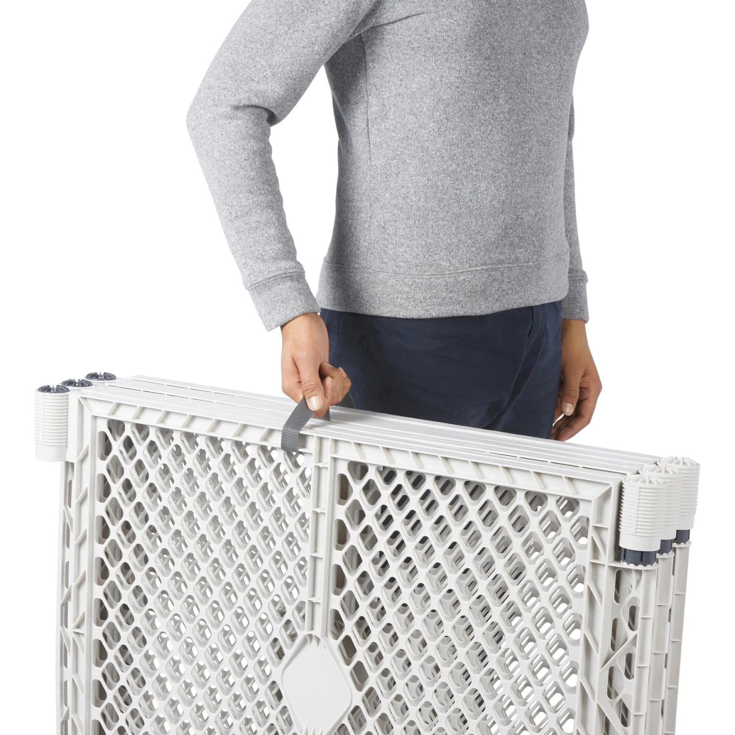 Frisco 6-Panel Plastic Exercise Dog Playpen, Light Gray 6 Frisco 6-Panel Plastic Exercise Dog Playpen, Light Gray - Image 6