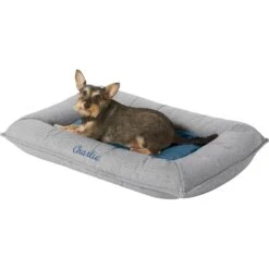 Frisco Orthopedic Personalized Bolster Dog Bed W/Removable Cover, Harbour Blue, Large -Frisco Shop 252617 PT1. AC SS1800 V1607026665
