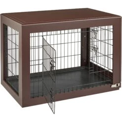 Frisco Double Door Furniture Style Dog Crate, Brown -Frisco Shop 253033 PT5. AC SS1800 V1617037698