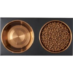 Frisco Copper Stainless Steel Elevated Foldable Double Dog & Cat Bowls -Frisco Shop 253060 PT5. AC SS1800 V1616595415