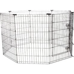 Frisco Heavy Duty Fold & Carry Double Door Collapsible Wire Dog Crate & Frisco Wire Dog & Small Pet Exercise Pen With Step-Through Door -Frisco Shop 255537 PT3. AC SS1800 V1603646527