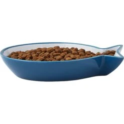 Frisco Fish Shaped Non-skid Ceramic Cat Dish -Frisco Shop 256109 PT4. AC SS1800 V1617196291