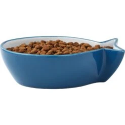 Frisco Fish Shaped Non-skid Ceramic Cat Bowl -Frisco Shop 256111 PT3. AC SS1800 V1616522602