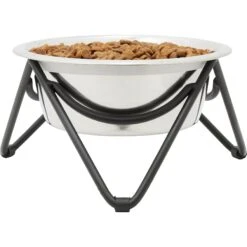 Frisco Triangle Iron Non-Skid Elevated Dog & Cat Bowl -Frisco Shop 257155 PT2. AC SS1800 V1615312981