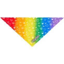 Frisco Rainbow Hearts Personalized Dog & Cat Bandana -Frisco Shop 267539 PT2. AC SS1800 V1632687993