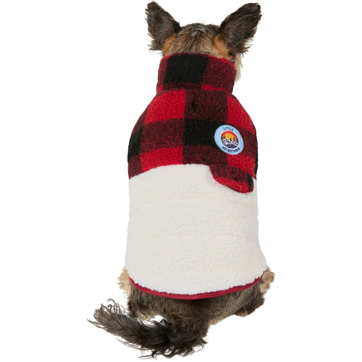 Frisco Mediumweight Red Plaid Insulated Dog & Cat Sherpa Coat 1 Frisco Mediumweight Red Plaid Insulated Dog & Cat Sherpa Coat