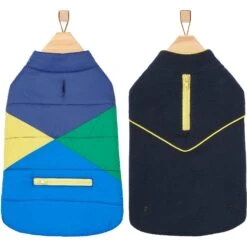Frisco Mediumweight Colorblock 2-in-1 Dog & Cat Fleece Coat -Frisco Shop 268350 PT4. AC SS1800 V1628780451