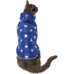 Frisco Mediumweight Metallic Star Print Insulated Dog & Cat Parka, Navy 9 Frisco Mediumweight Metallic Star Print Insulated Dog & Cat Parka, Navy -Frisco Shop 268413 PT2. AC SS1800 V1628797317